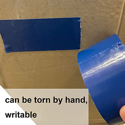 WELSTIK Waterproof Blue Duct Tape Heavy Duty, for Photographers,Repairs, DIY, Crafts, No Residue, Tear by Hand, 3" x 30 yd - color: Blue