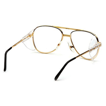 Auony Safety Glasses Side Shields,2 Pairs Slip On Clear Side Shields for Medium to Large Eyeglasses
