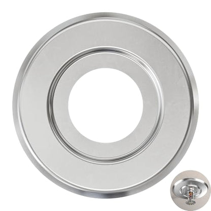 Extension Trim Ring for Recessed Fire Sprinkler Escutcheons - Chrome Oops Ring Cover Holes Up to 5 Inches when Paired with Recessed Escutcheon - Covers Miscuts, Damaged Drywall Around Sprinkler Heads - color: Chrome, size: 1 Pack