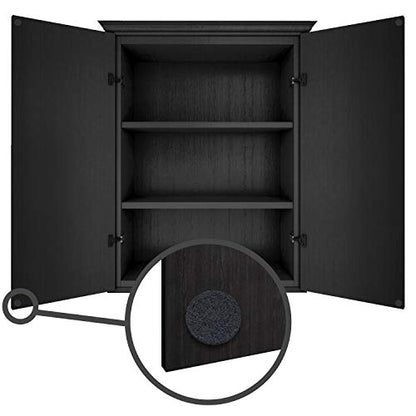 Furniture Felt Pads 3/8" (10mm) Diameter Round 3M Self Adhesive Protects Kitchen Cabinets, Drawers, Desks and Furniture Against Bumps and Scratches 100 Pack - Black - color: Black Felt 100 Pack
