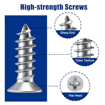 24PCS L Bracket Corner Brace, Stainless Steel L Brackets for Shelves, Metal Corner Bracket, Small Right Angle Brackets for Wood Furniture Chair Drawer Cabinet with 48PCS Screws (0.79 x 0.79 inch)