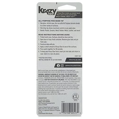 Krazy Glue All Purpose Precision Tip 2g 2 Count - size: 2 Count