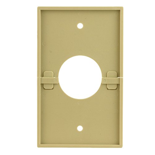 Skywalker Single-Gang Bulk Wire Splitting Wall Plate with 1-3/8” Hole (Ivory)