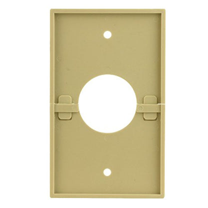 Skywalker Single-Gang Bulk Wire Splitting Wall Plate with 1-3/8” Hole (Ivory)