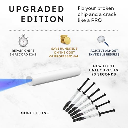 Tile Repair Kit by Stowsen - Also Works as Bathtub Repair Kit I Ideal to Fix Your Broken Chip or Crack on Marble, Corian, Porcelain and Granite Countertops - style: Compact