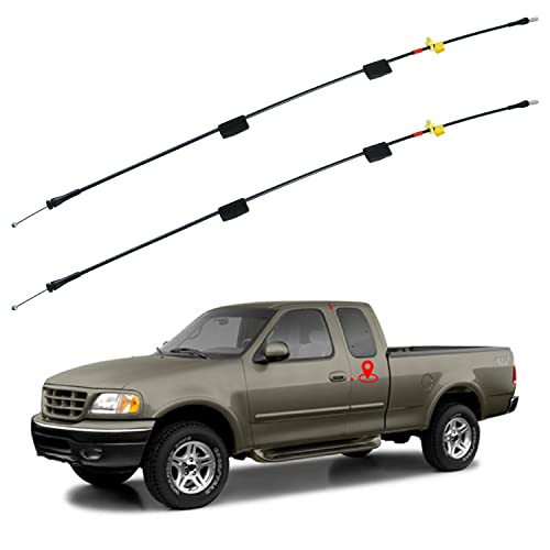 Rear Door Upper Latch Cables compatible for Ford F150 1997-2003 Heritage F150 2004 F250 1997-1999 Left & Right Back Door Upper Latch Cables Repair Kit 32.2 Inch - size: Rear Door Upper Latch Cables