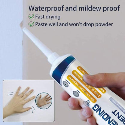 Drywall Patch Repair Kit: Wall Mending Agent for Holes & Cracks - Wall Repair Paste for Nail Holes, Dents & Small Damage-130g - color: 130g