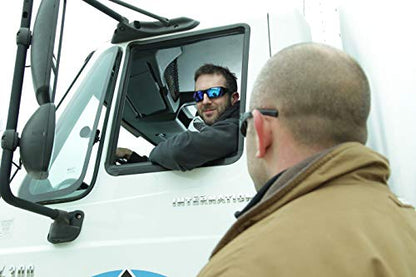 Pyramex Goliath Safety Eyewear Black Frame Clear Anti Fog Lens - color: Black Frame/Ice Blue Mirror Lens
