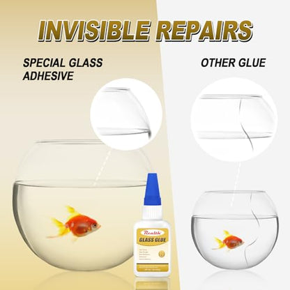 Clear Liquid Glass Glue 30g, Fast-Dry Glass Adhesive for Rearview Mirror, Acrylic, Crystal, Craft & DIY, with Anti-Clog Cap - size: 30g, style: Glass Glue