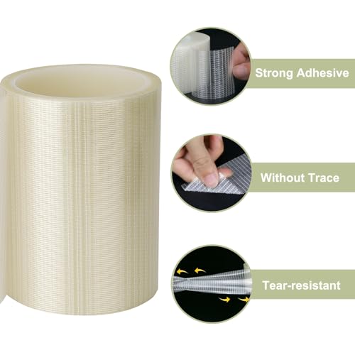 Eonion RV Awning Repair Tape for Tent, Canvas, Underbelly, Tarp, Sail Tape, Boat Covers Repair Tape, 5IN x 39FT Tear Repair Patch Kit, Waterproof and Extreme Weather Proof