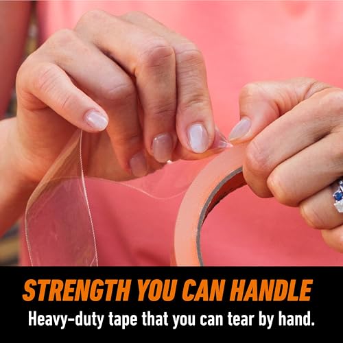 Gorilla Crystal Clear Tape, 1.88” x 18 yd (Pack of 2) - Weather Resistant for Indoor or Outdoor Projects and Repairs - size: 2- Pack