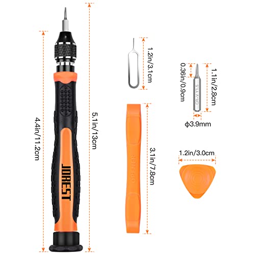 JOREST 24Pcs Small Precision Screwdriver Set with Torx T5 T6 T8 T9, Y00, Star P5, Mini Repair Tool Kit for Macbook, Computer, Laptop, iPhone, PS4 PS5, Xbox, Switch, Eyeglasses, Watch, Ring Doorbell - style: 24 in 1