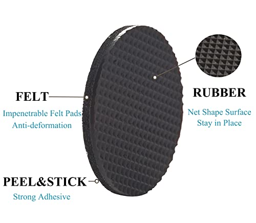 Non Slip Furniture Pads - Round, Square, Rectangle, Furnigear Premium 129 Pieces Furniture Grippers Chair Leg Pads Self Adhesive Rubber Chair Feet- Anti Scratches Furniture Pads for Hardwood Floors - size: Mix 129pcs-Round, Square, Rectangle