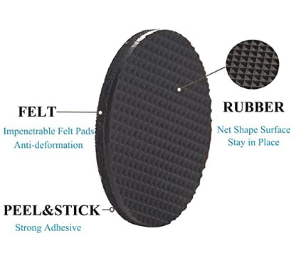 Non Slip Furniture Pads - Round, Square, Rectangle, Furnigear Premium 129 Pieces Furniture Grippers Chair Leg Pads Self Adhesive Rubber Chair Feet- Anti Scratches Furniture Pads for Hardwood Floors - size: Mix 129pcs-Round, Square, Rectangle