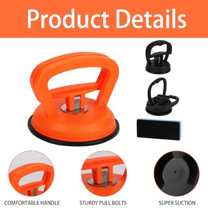 3-Pack Suction Cup Dent Puller Kit – Upgraded Dent Remover Tool Set for Car Dent Repair, Screen, Glass, Tile, Heavy Object Lifting – Paintless Dent Repair Tool for Vehicle Bodywork