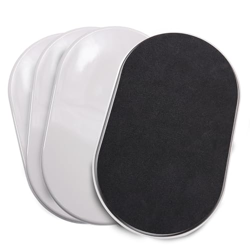 4Pack XL Large Furniture Sliders for Carpet,Furniture Movers Sliders,9-1/2" x 5-3/4" Oval Heavy Duty Furniture Moving Pads for Carpet - size: 4 pcs 9-1/2" x 5-3/4" XL Oval