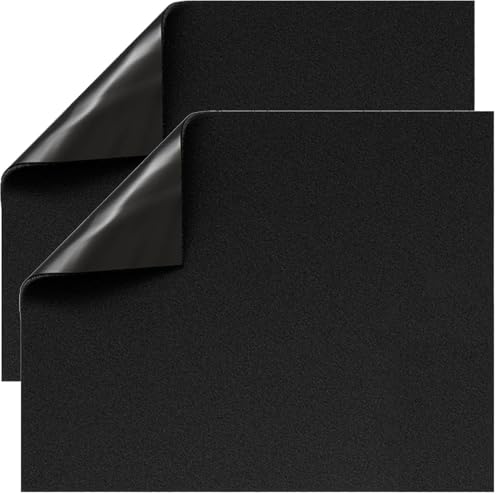 2 Pack No Seepage Garage Floor Mat (36" x 60"), Trimmable Oil Spill Mat for Under Car, Multi-Purpose Mat Stops Spills, Drips & Stains - color: Black, size: 60"x36"