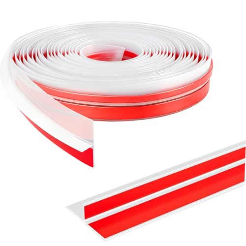 20Ft T-Shaped Silicone Seal Strip Weather Stripping Door Seal for Door Frame, Exterior Door Weather Stripping Door Insulation Strip, Front Door Weather Stripping Door Draft Seal for Energy Saving - size: 2"W x 20Ft