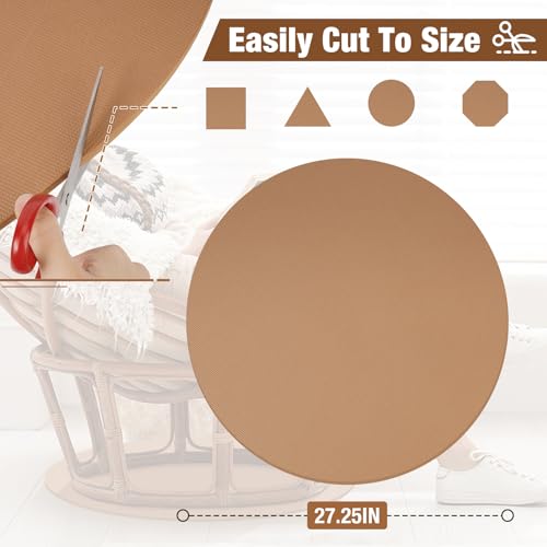 Recliner Pads for Hardwood Floors - Round Floor Rubber Mat for Recliners Protects Hardwood & Tile Floors from Scratches, Coffee - size: Coffee
