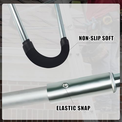 Ladder Stabilizer Standoff Brackets with Foam Elbows Ladder Accessories,Extension Ladder Stabilizer for Roof,Ladder Standoff (1 Pairs)