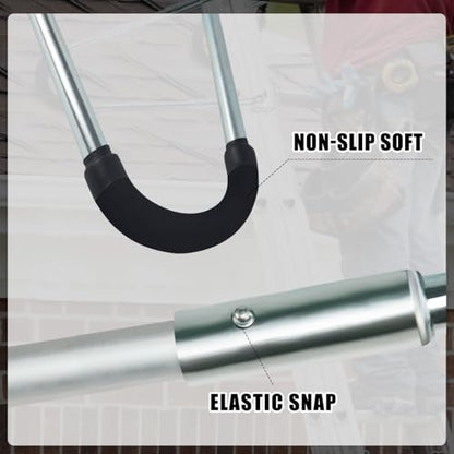 Ladder Stabilizer Standoff Brackets with Foam Elbows Ladder Accessories,Extension Ladder Stabilizer for Roof,Ladder Standoff (1 Pairs)