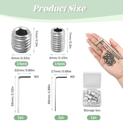 30 Pcs W11366418 Refrigerator Freezer Door Handle Mounting Screws Kit, Replacement Set with Screwdriver for Refrigerator Dishwasher Handle Repair, Stainless Steel Hardware Accessories