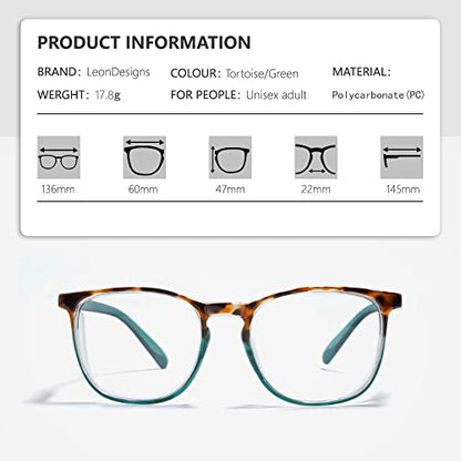 Safety Glasses Anti-Fog Goggles Z87.1 Blue Light Blocking Anti-Dust UV Protection Glasses For Men Women (Tortoise/Green) - color: Tortoise/Green