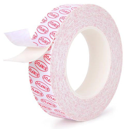 Sinfuo Double Sided Foam Tape Heavy Duty, Removable Damage Free Adhesive Tape, Residue Free Tape Picture Hanging Adhesive Strips Suitable for Indoor and Outdoor Installation Home Office(1.18" x 22Ft) - size: 1.18in x 22ft