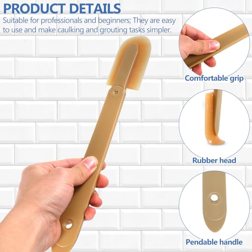 Caulk Caulking Silicone Sealant Finishing Tool, 12PCS 4 Size Rubber Caulking Tool Kit, Caulking Applicator Tool