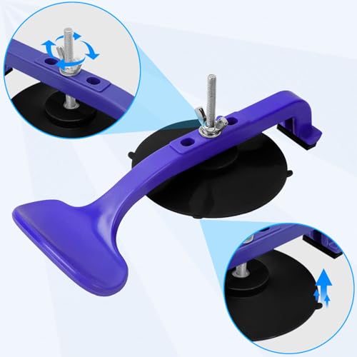 ZKTOOL 6PC Suction Cup Clamp Set, Class Clamps Kit for Car Convertible Glass Windshield Top Repair Gluing, Car Window Clamps, Suction Cups for Convertible Top, With Sponge Pad...