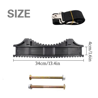 Ladder Stabilizer with Strap and Screws, Rubber Steep Ladder Accessory Extension Ladder Attachment Against Wall Telegraph Pole Trunk for Enhance Stability and Safety Anti-Slip Fall Prevention