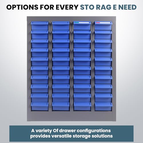 40 Drawer Nut and Bolt Organizer Cabinet, Small Parts Storage Cabinet Bolt Bin with Dividers & Labels, 21"X 9"X 25" Steel Frame Tool Organizer Parts Cabinet for Garage Hardware & Screw Storage - size: 40-Drawer