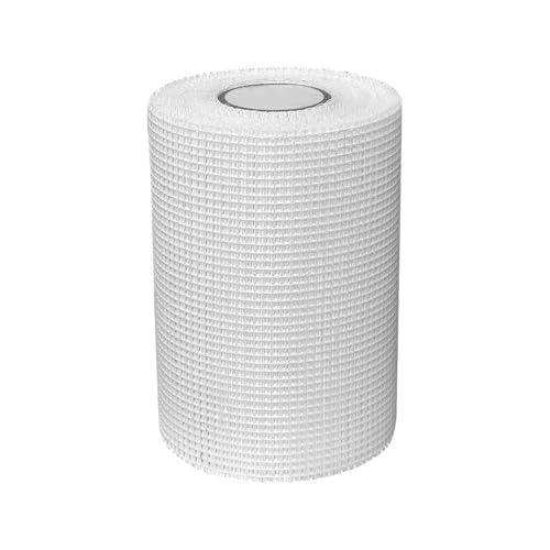 Acuteye Drywall Mesh Tape, 6IN X 90FT 100% Fiberglass 8 Mesh Drywall Repair Joint Tape Roll Self Adhesive for Patch Hole Wall Crack Seam