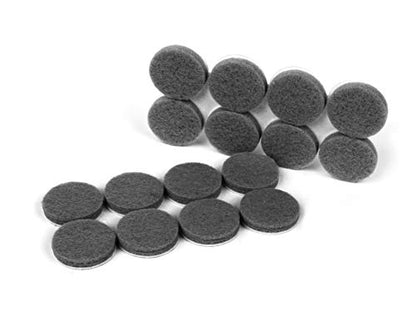 Slipstick Premium Wool Felt Furniture Feet Pads/Chair Leg Floor Protectors (1 Inch Round) Includes 16 Wool Blended Felt Feet Pads with Peel and Stick Adhesive, Gray, CB113 - size: 1" Round