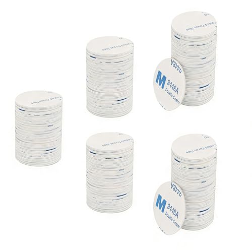 100Pieces Double Sided Foam Tape Round Strong Pad,25 × 25mm Heavy Duty Mounting Tape,Idea for Photo Album Walls, Hooks, Small Mirrors, Office Decor. - size: Round-100pcs