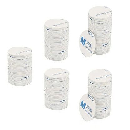 100Pieces Double Sided Foam Tape Round Strong Pad,25 × 25mm Heavy Duty Mounting Tape,Idea for Photo Album Walls, Hooks, Small Mirrors, Office Decor. - size: Round-100pcs