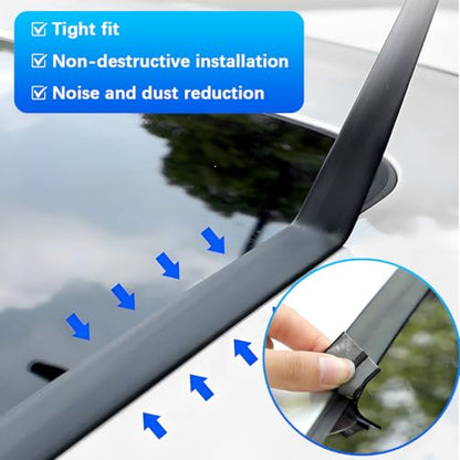 13.12FT Car Weather Stripping, 14mm 19mm Rubber T Shape Soundproof Adhesive Vehicle Front & Rear Windshield Seal Strip, Auto Sealing Weatherstrip Trim, Universal for SUV Sedan Truck - size: 4M/19MM+14MM