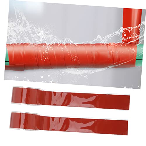 VALICLUD Pipe Sealing Tape Self Adhesive Silicone Rubber Flexible Sealant for Plumbing Repairs Stop Leaks Resistant to Compression and Weathering Red