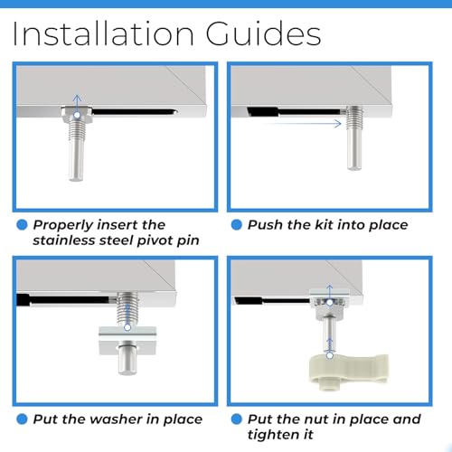 PalpitateC Shower Door Pivot Bushing fit for Framed Swing Shower Doors, 1871 Plastic Pivot Bushing Kit, Shower Door Replacement Parts - 1 Pack - size: #Sdpb1871