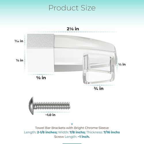 Framed Sliding Shower Door Replacement Parts Compatible with Basco Alumax Shower Doors - Includes Finger Pull Handle, Towel Bar Bracket and Bottom Track for Showerdoor
