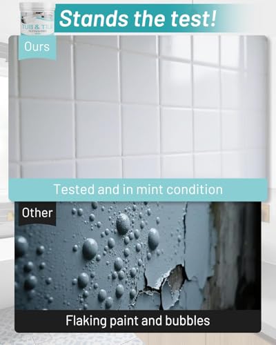 Tub Paint for Bathtub, 35oz Tub and Tile Refinishing Kit with Tools, Water Based Bathtub Paint White for Tile, Toilets, Kitchen, Sink - size: 35 Fl Oz (Pack of 1)