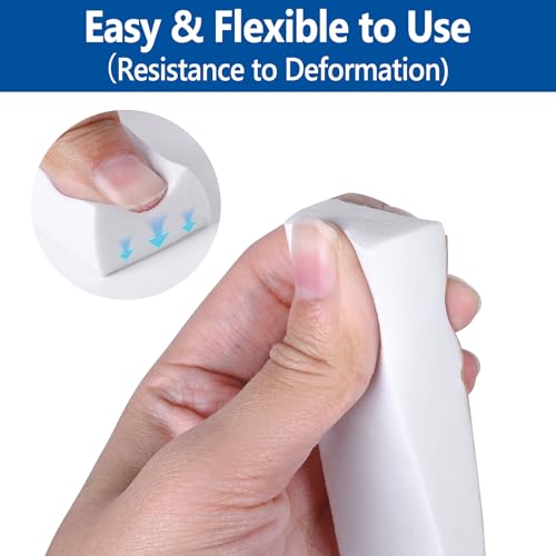 Kikerike Self Adhesive Foam Tape Weatherstrip 1/2in x 1/2in x 16.5Ft High Density Foam Insulation Strips Seal Weather Stripping with Strong Adhesive for Door and Window Sound Isolation Soundproofing - size: 1/2in x 1/2in x 16.5Ft
