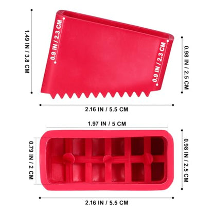 Cabilock Non-Slip Ladder Foot Covers 4 Pack Durable Rubber Ladder Pads Protective Replacement for Extension Feet 2.16X1.49X0.98In - color: 2.red