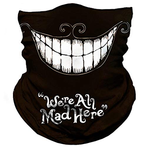 Seamless Neck Gaiter Shield Scarf Bandana Face Mask Seamless UV Protection for Motorcycle Cycling Riding Running Headbands - color: Weird Smile