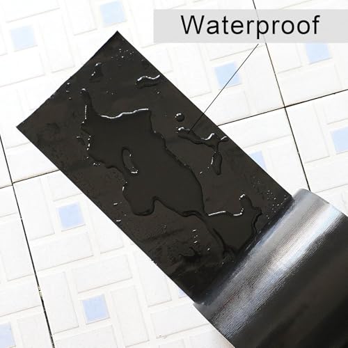 Wide Duct Tape, Industrial Grade 30Yards (90 ft) Wide 6'' Tape Duct, 9 Mil Heavy-Duty, Waterproof, Strong, Flexible, No Residue, for Crafts & Home Improvement (Black, 6'' x 90ft) - color: Black, size: 6'' x 90ft