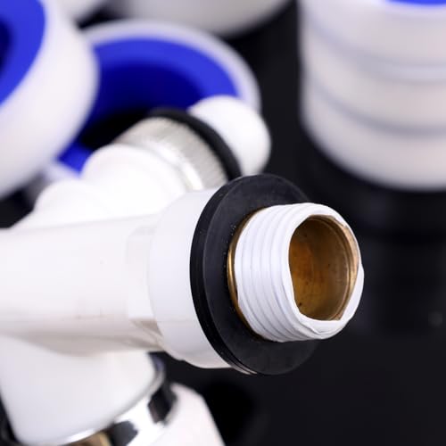 6Pcs Water Pipe Stop Leaks Sealing Tape Sink Drain Pipe Thread Duct Tapes Plumbing Fitting Repair Tool Waterproof PTFE Sealant Tape ﻿ - color: 6Pcs