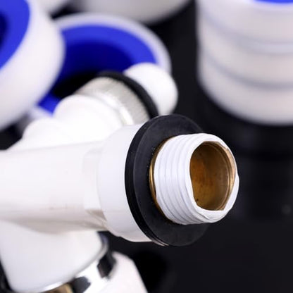 10Pcs Water Pipe Stop Leaks Sealing Tape Sink Drain Pipe Thread Duct Tapes Plumbing Fitting Repair Tool Waterproof PTFE Sealant Tape ﻿ - color: 10Pcs