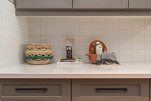 Ravinte 3 Pack Solid 3-3/4 Inch Center to Center Slim Square Bar Drawer Handles Cabinet Hardware - Matte Black Kitchen Pulls - size: Flat Black 3-3/4'' Hole Center
