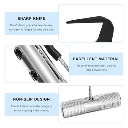 Windshield Removal Tool, Aluminium Alloy Auto Windscreen Replacement Tool with Steel Blade, Professional Window Glass Trim Remover for Sedan Truck SUV, Car Accessories