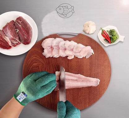 Cutting Gloves, Food Grade Level 5 Protection, Safety Kitchen Cut Gloves for Oyster Shucking, Fish Fillet Processing, Mandolin Slicing, Meat Cutting and Wood Carving. (Green-Small 2 Pairs) - color: Green, size: Small (Pack of 4)
